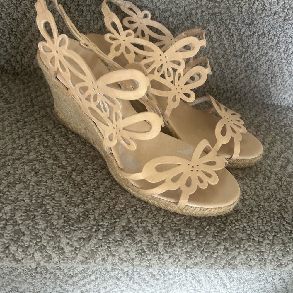 Eric Michael nude Wedge Sandals